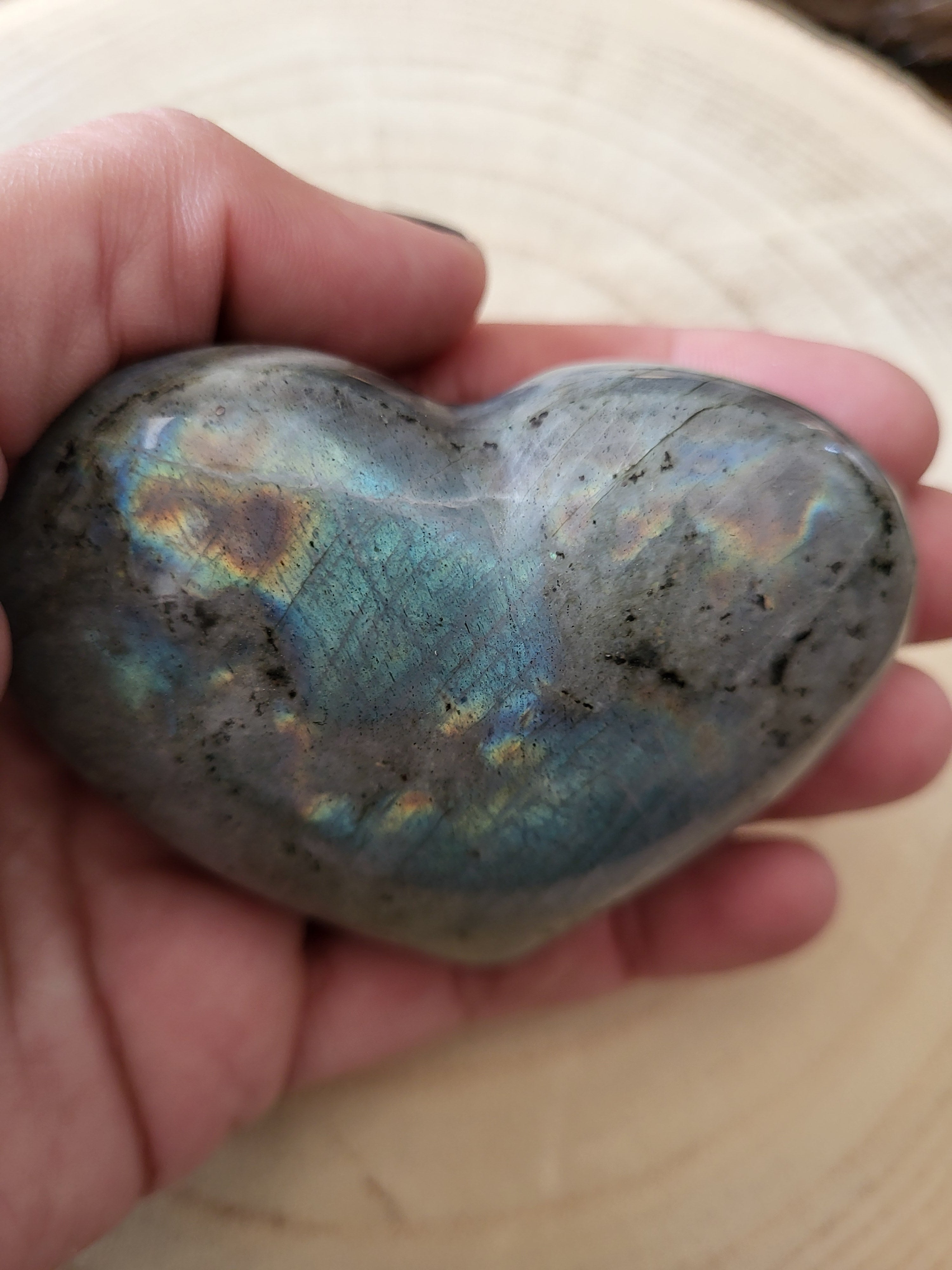 Corazón de Labradorita