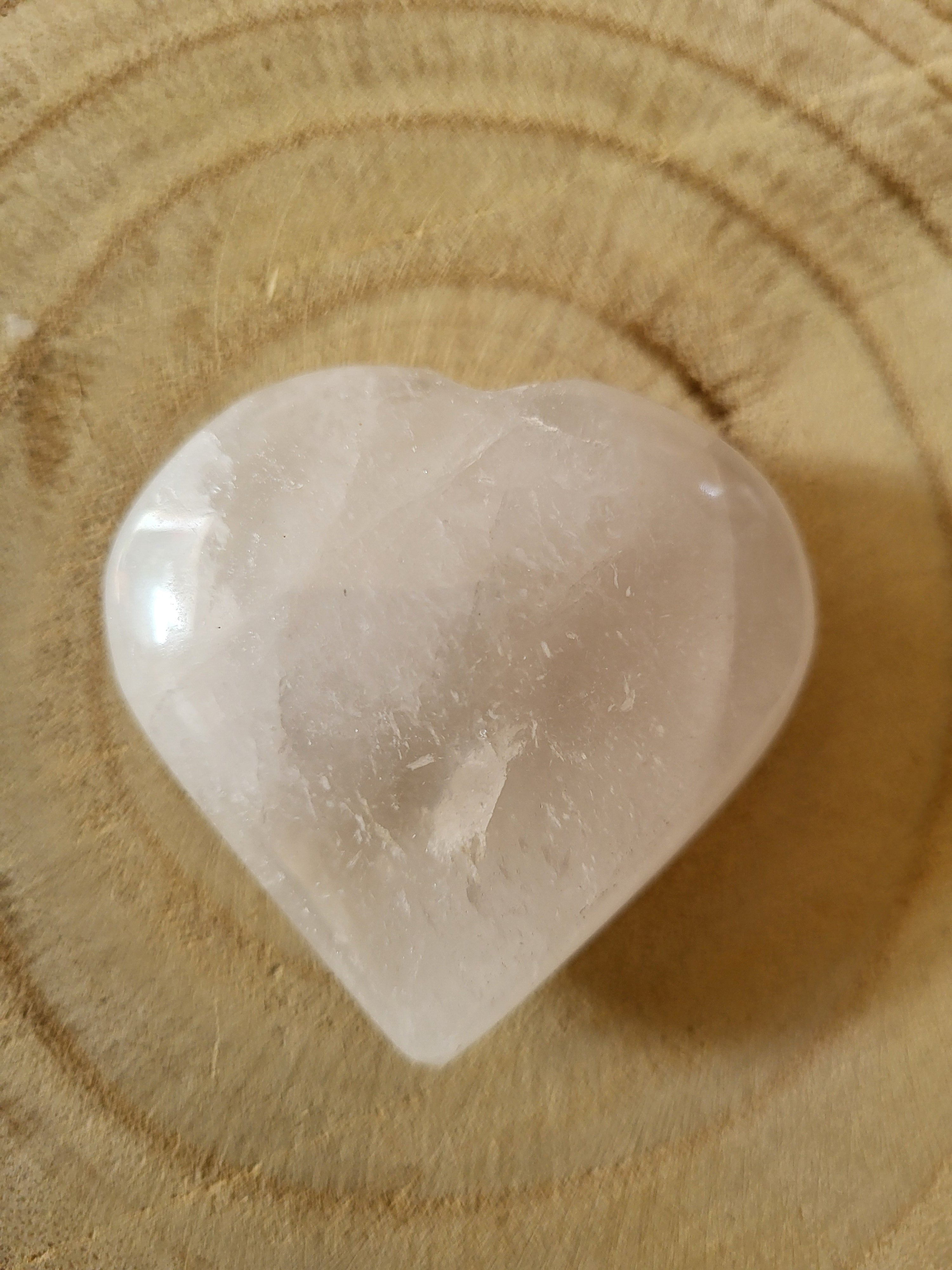 Corazón de Cuarzo Blanco