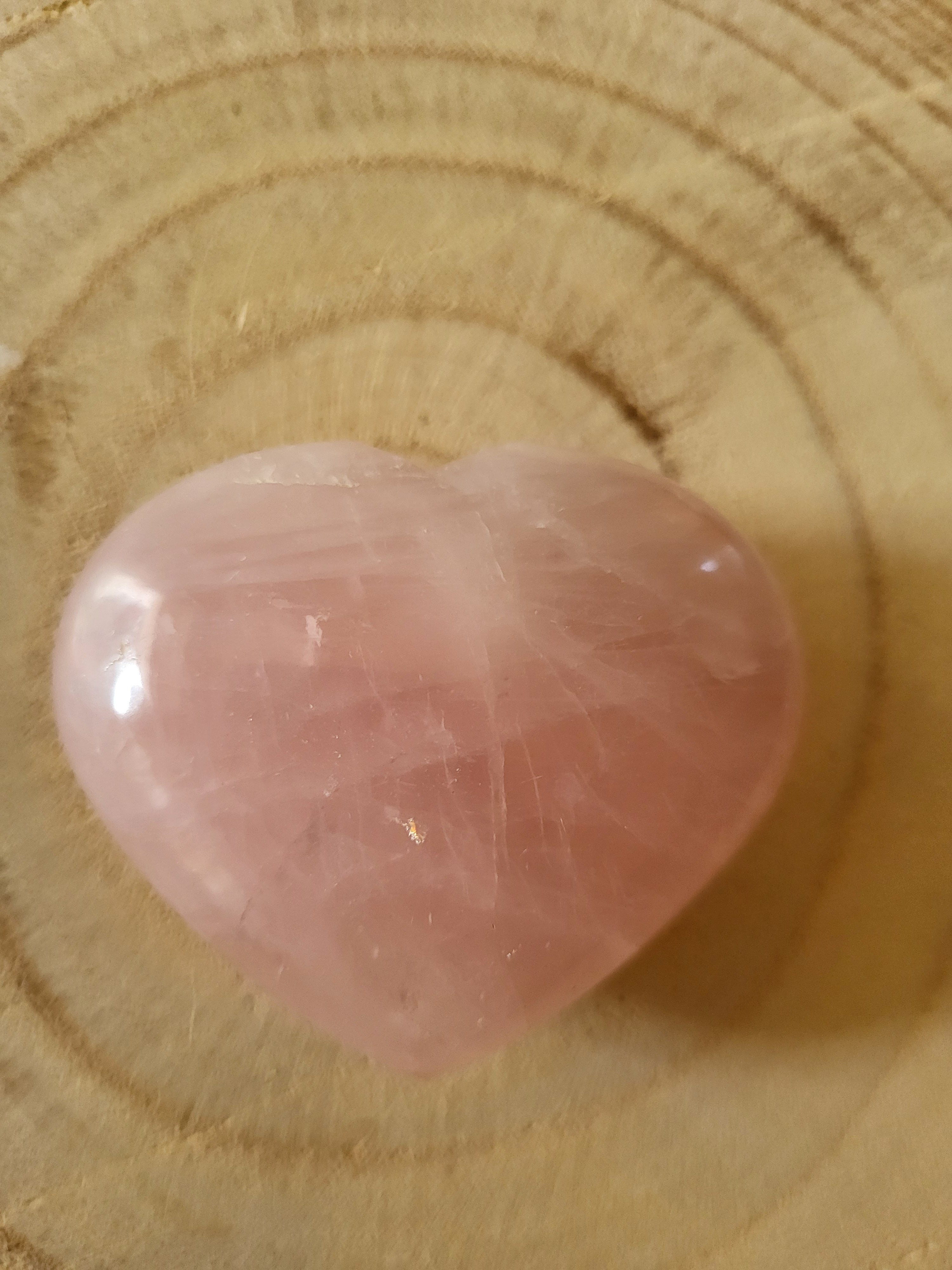 Corazón de Cuarzo Rosa