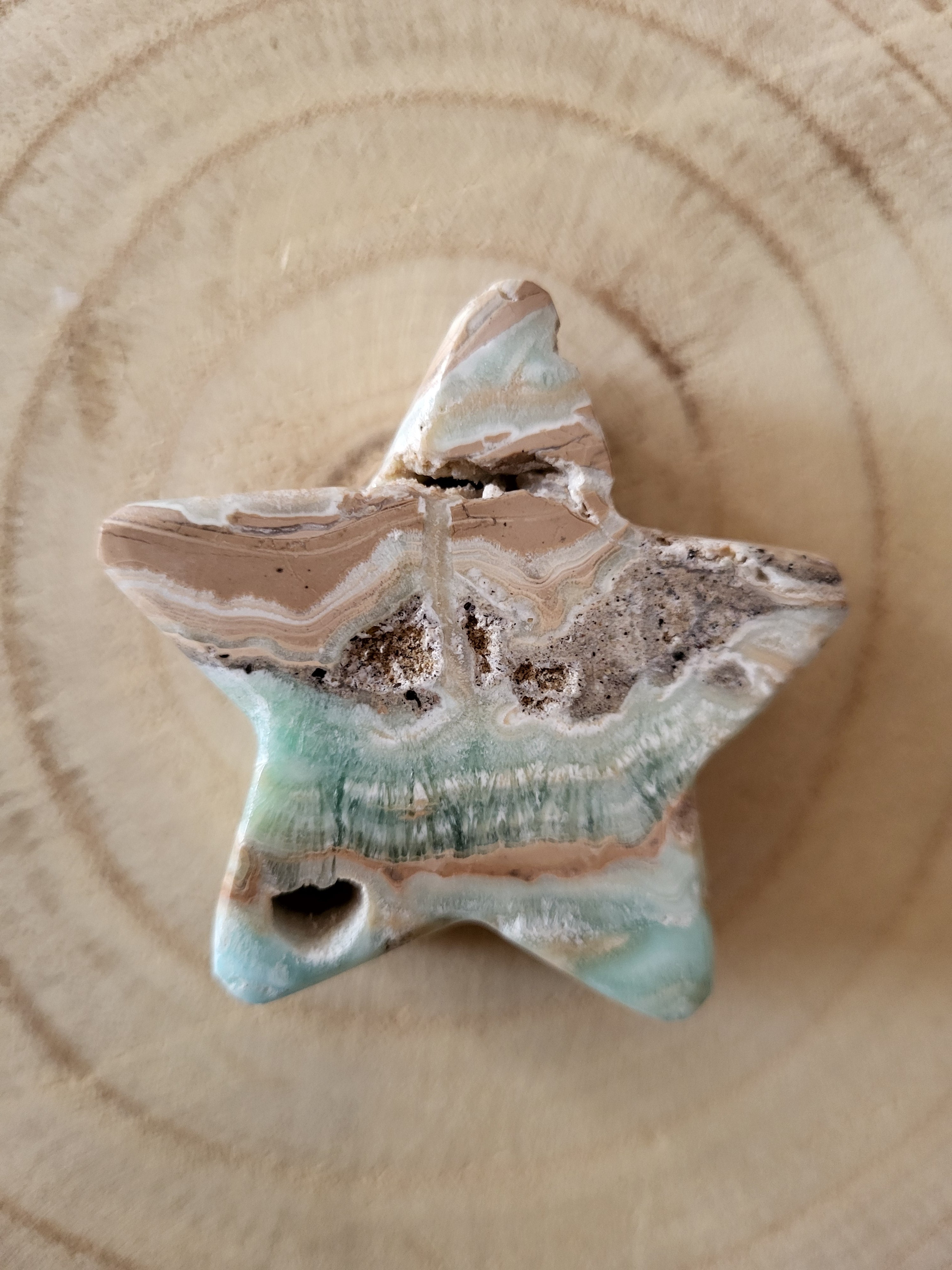 Estrella de Aragonito Azul