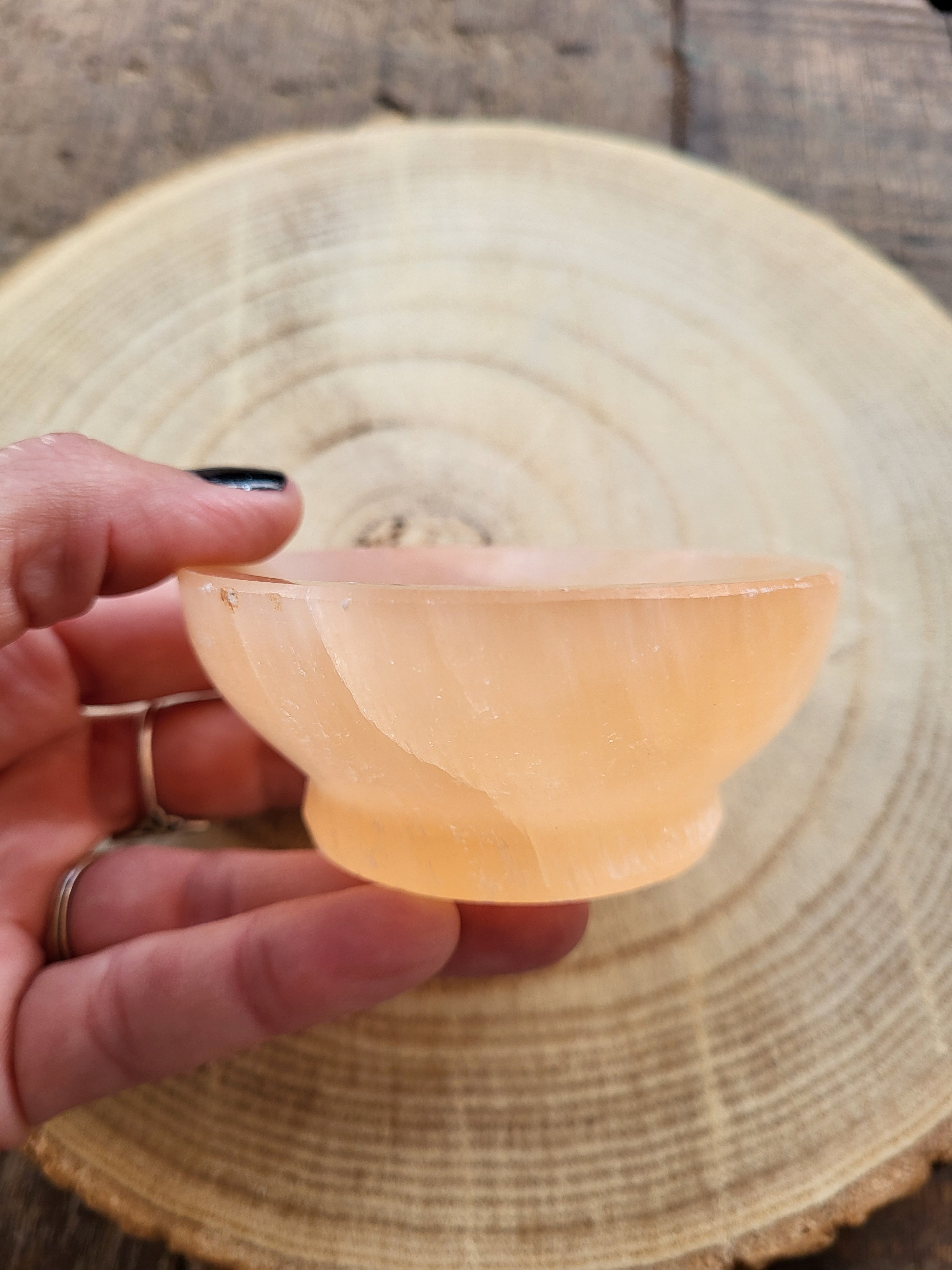 Cuenco de Selenita con Sal de Himalaya