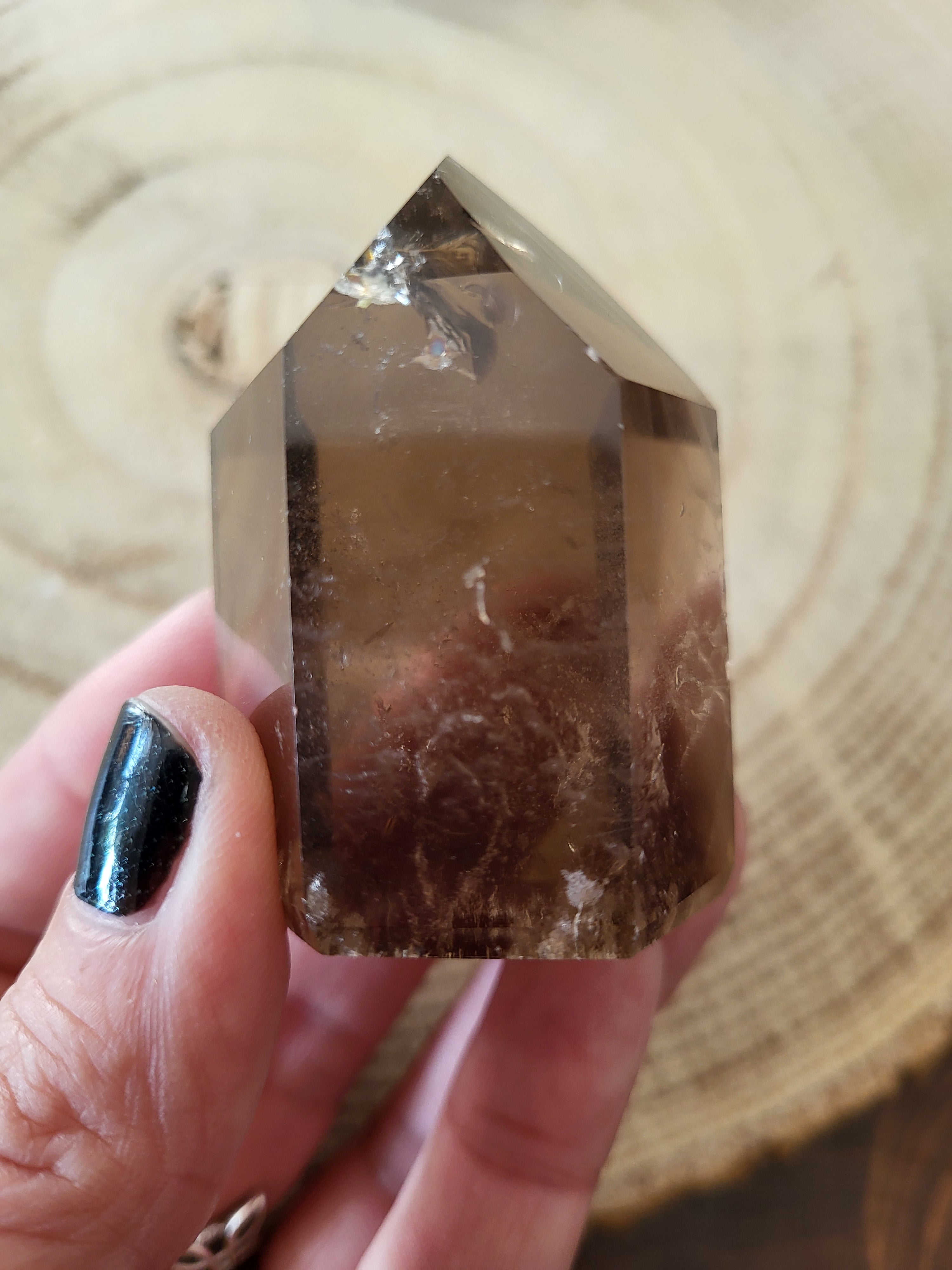 Punta de Cuarzo Ahumado Natural