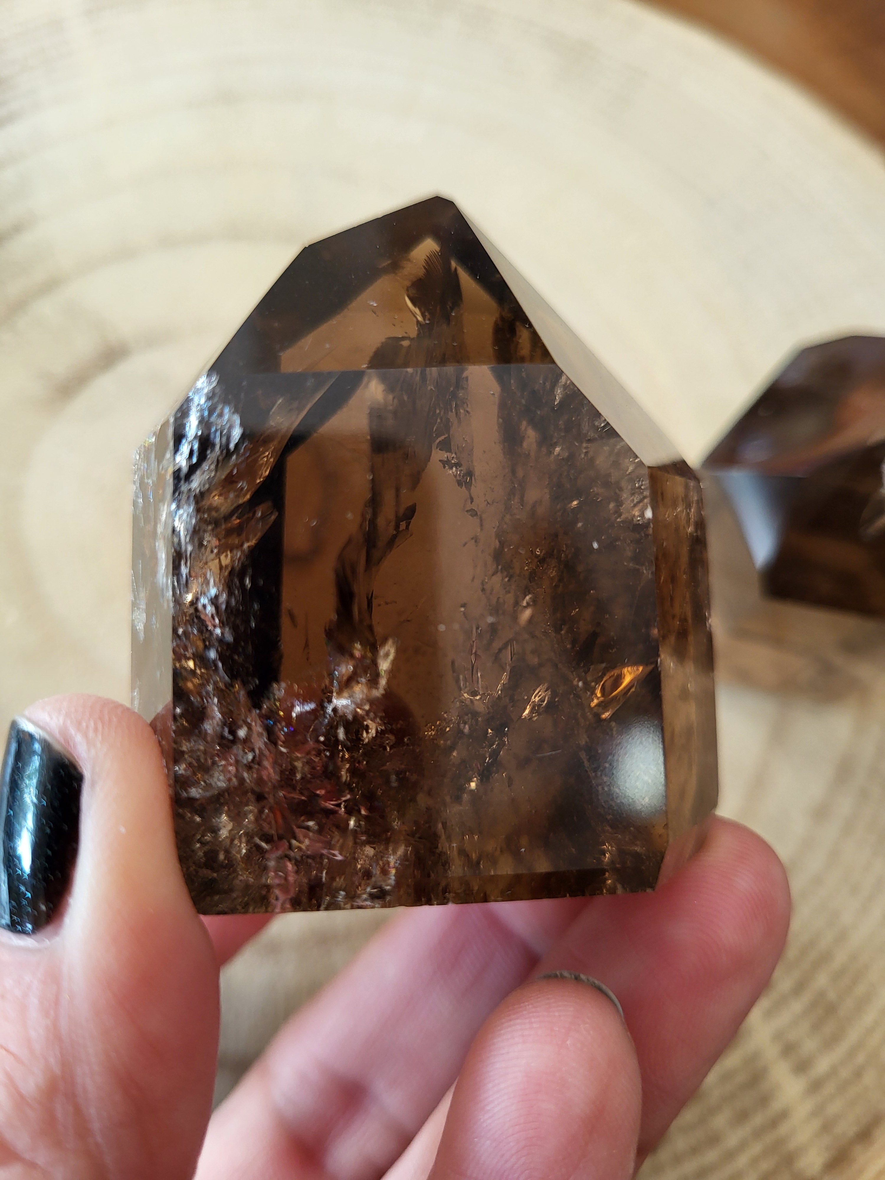 Punta de Cuarzo Ahumado Natural