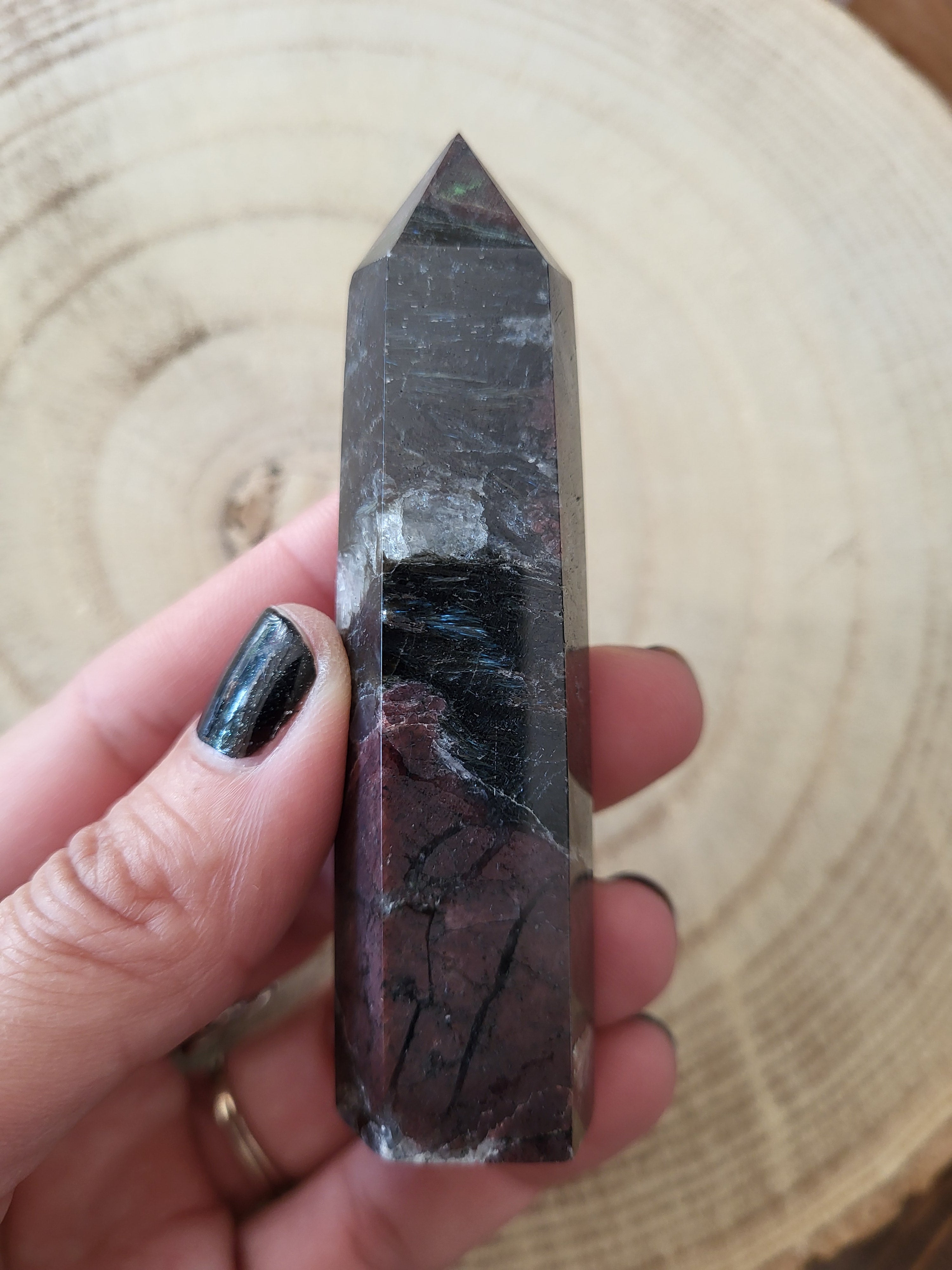 Punta de Turmalina con Granate