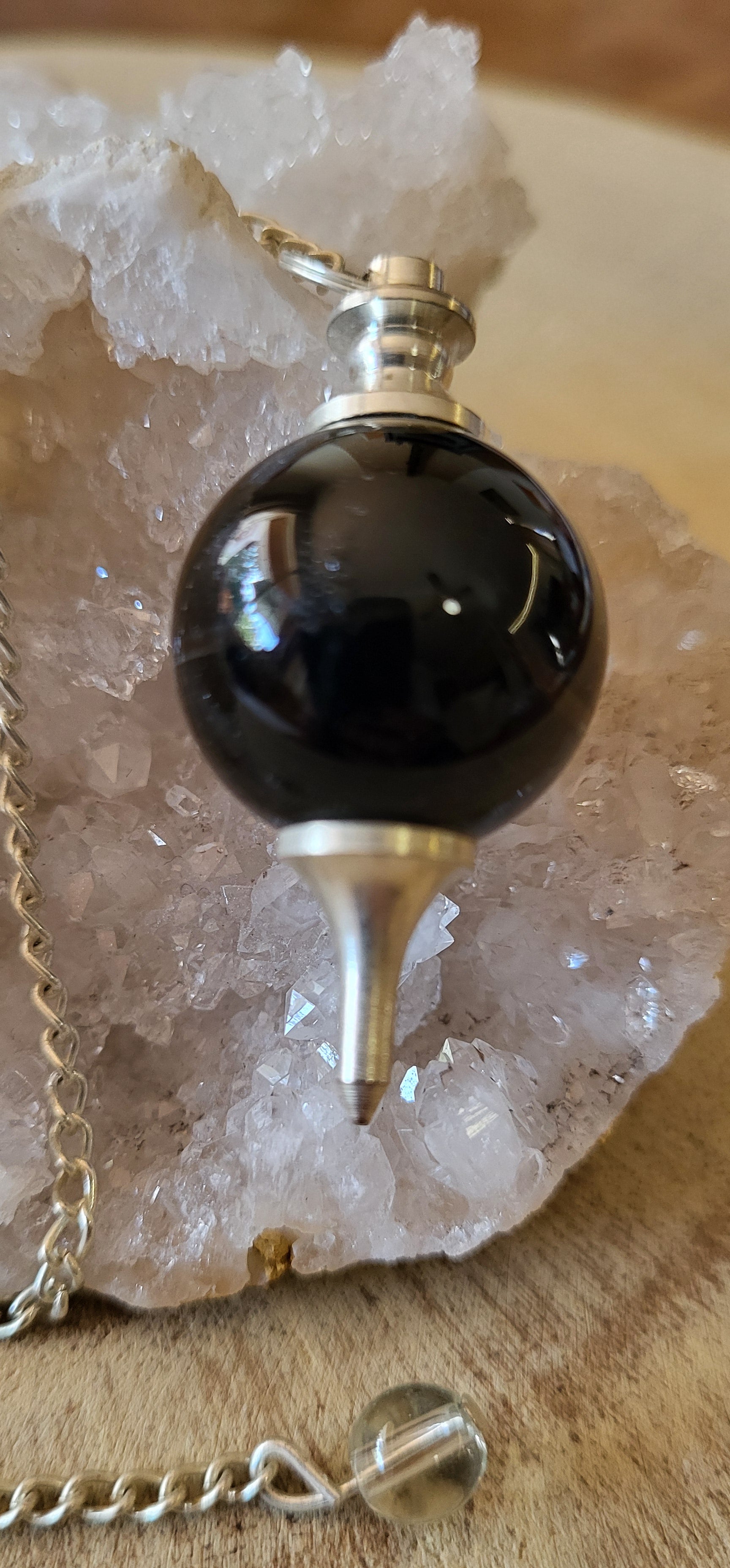 Péndulo de Ágata Negra