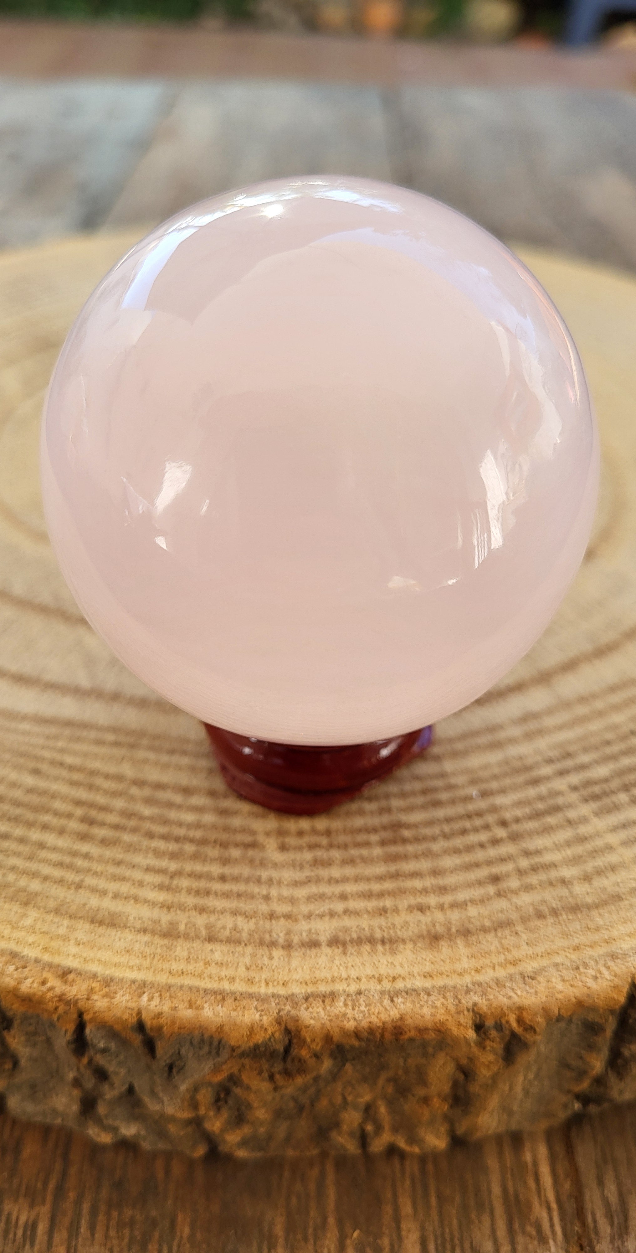 Esfera de Cuarzo Rosa