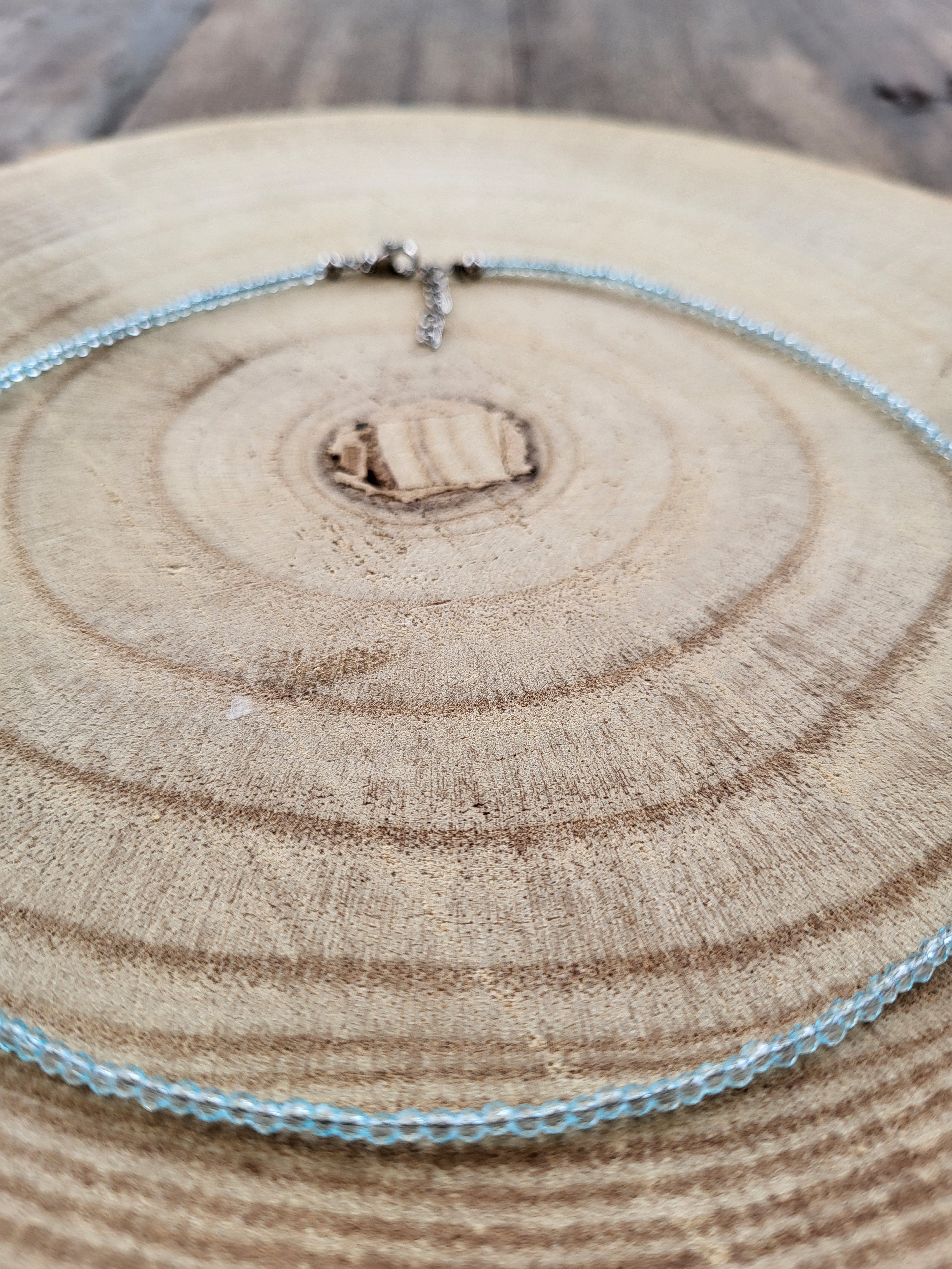 Gargantilla / Cordón de Aguamarina