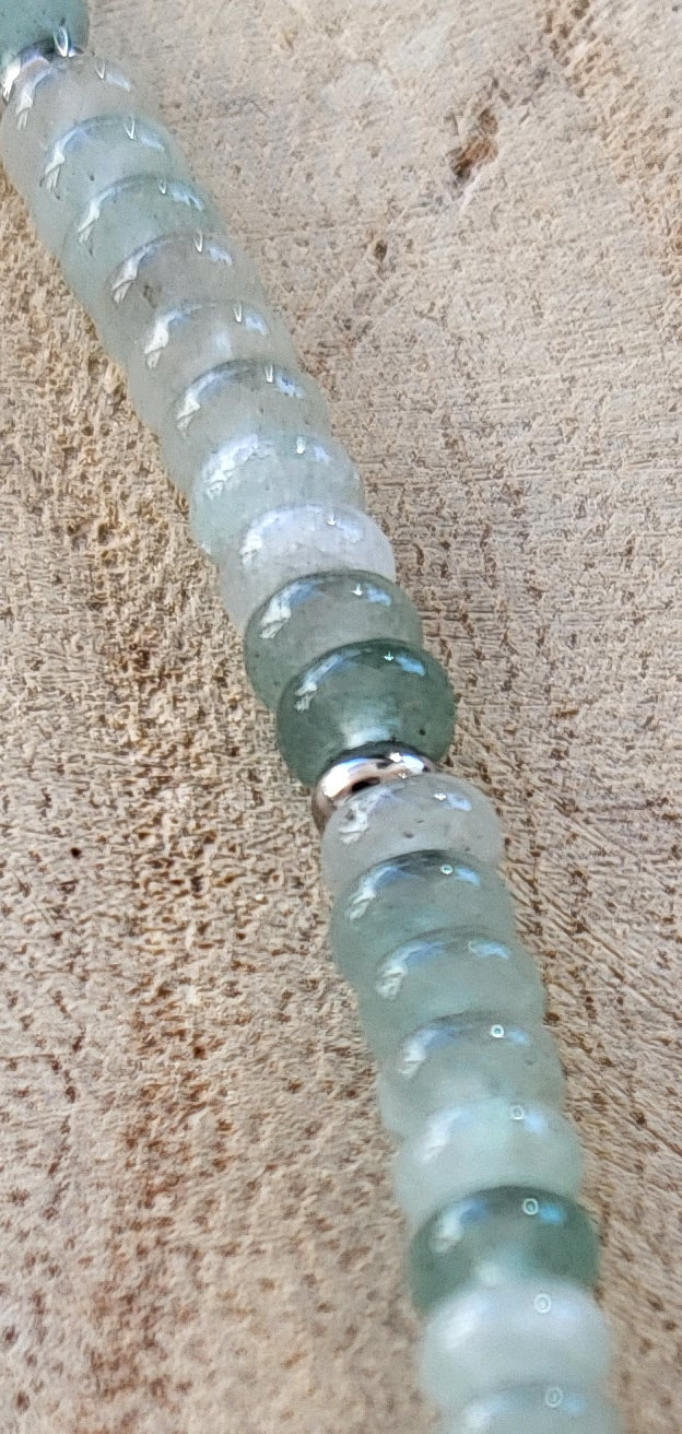 Conjunto de Gargantilla y Pulsera de Jade Natural