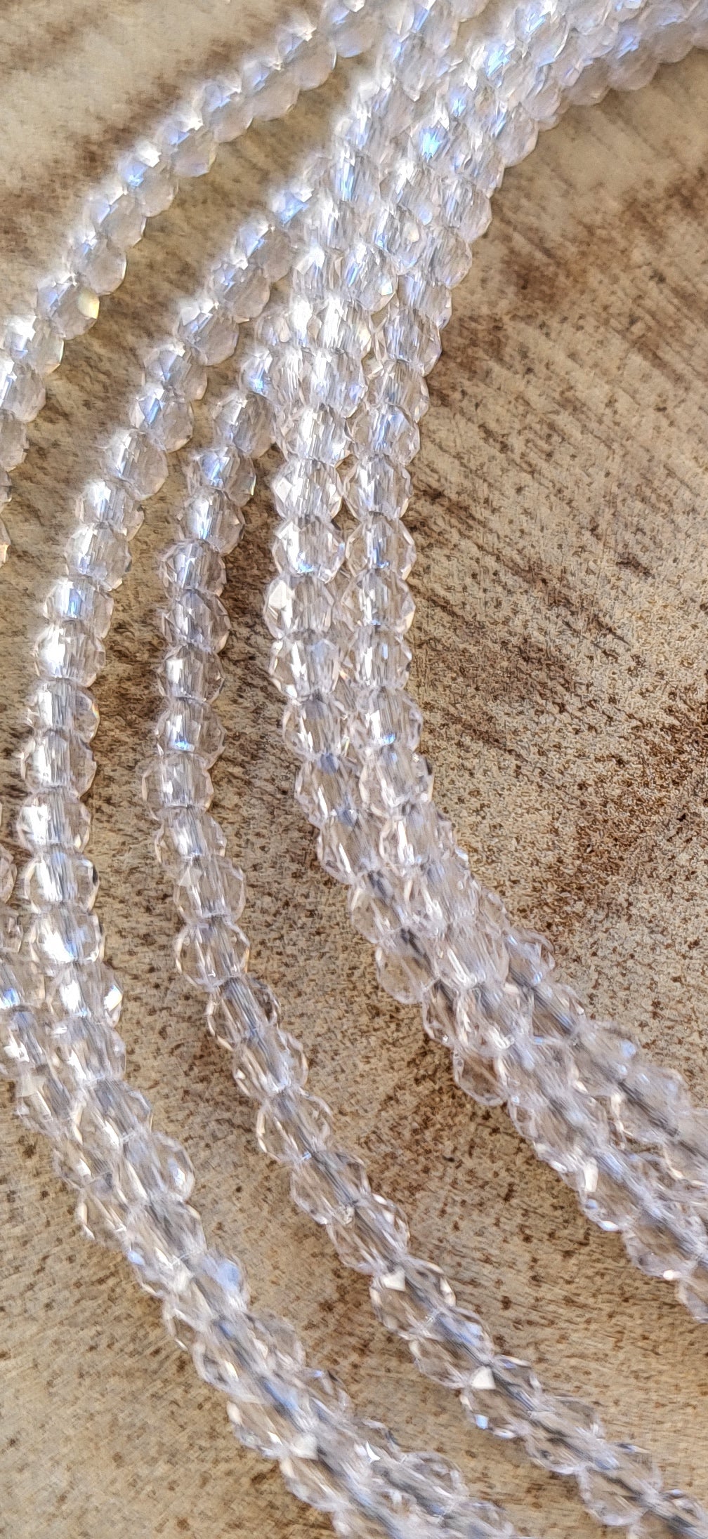 Gargantilla / Cordón de Topacio Blanco