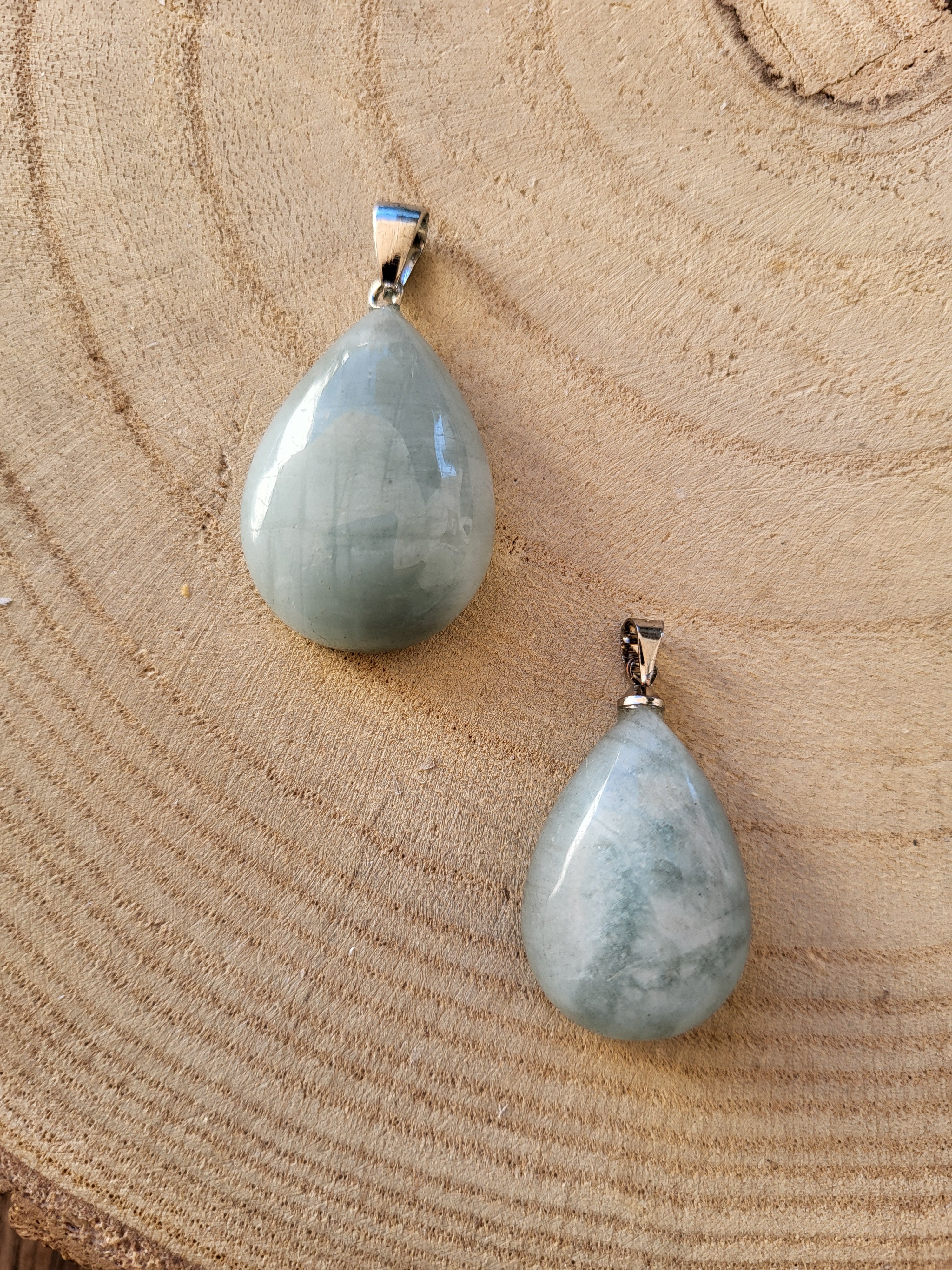 Colgante de Aguamarina Natural en Plata