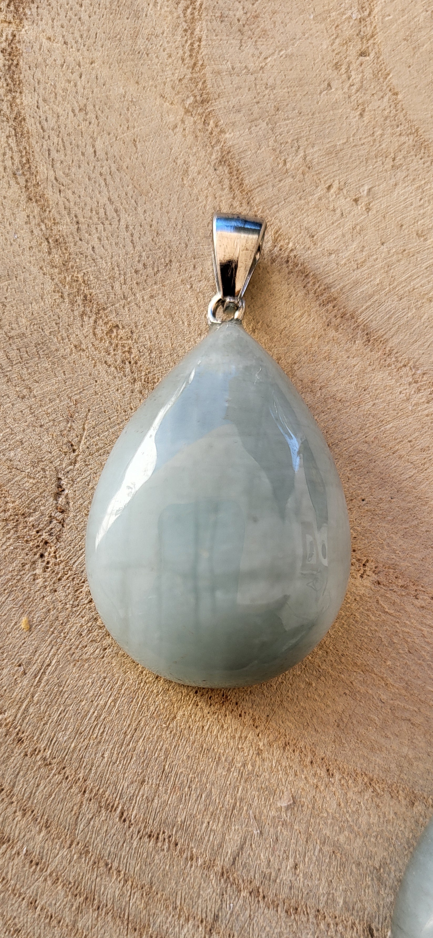 Colgante de Aguamarina Natural en Plata