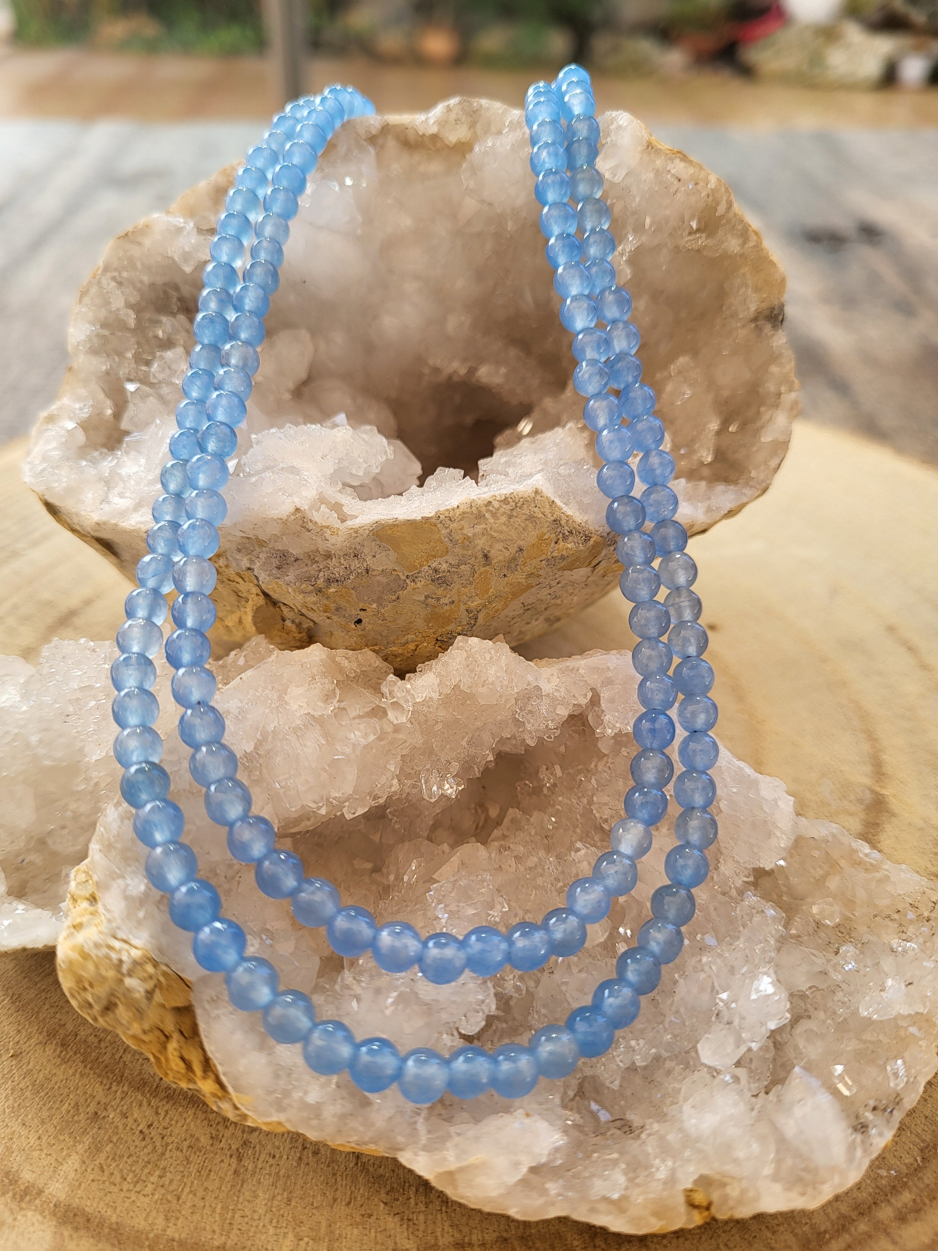 Gargantilla de Aguamarina – Calma, Claridad y Armonía Interior