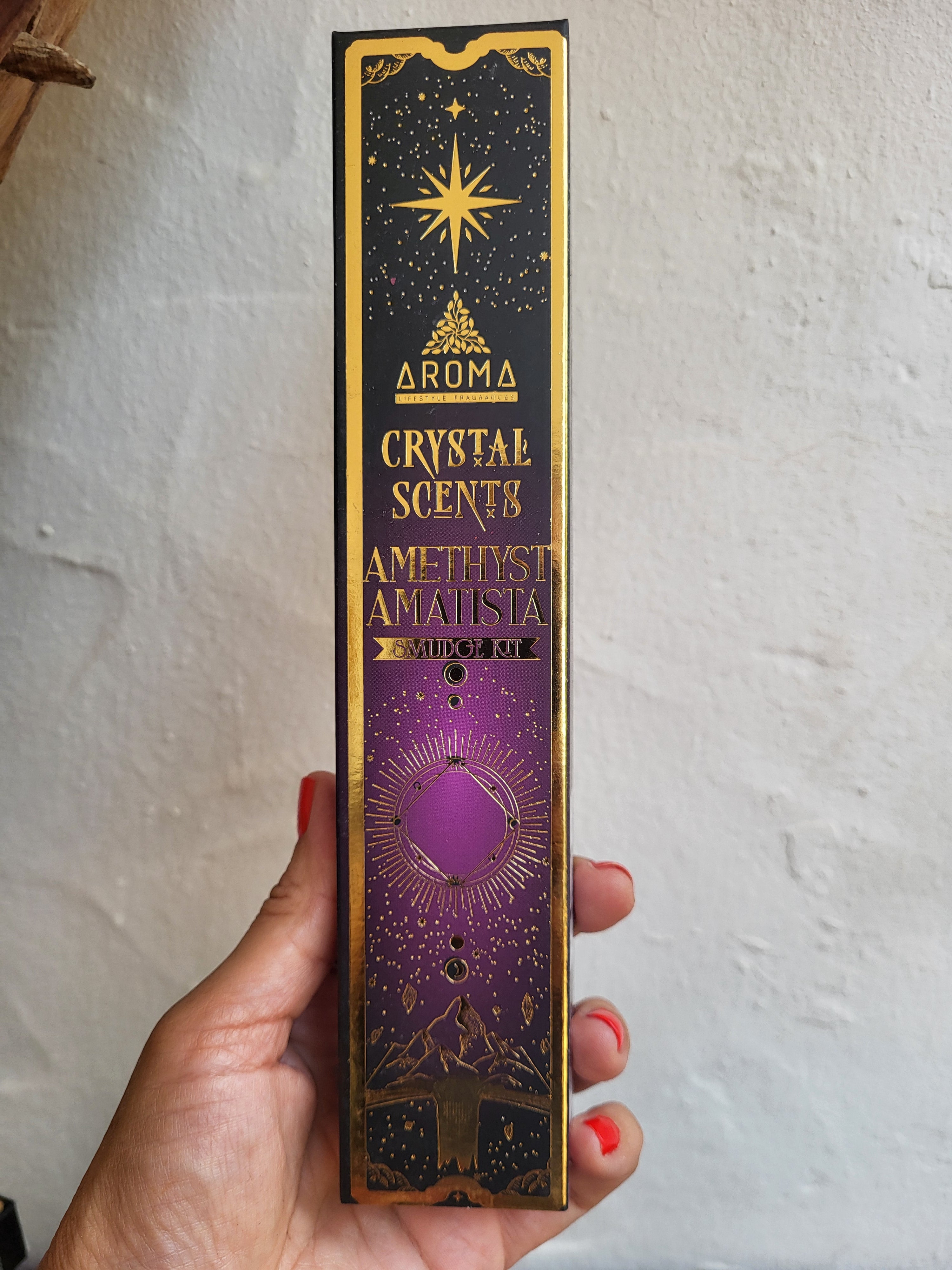 Incienso Crystal Amatista Aroma – Tranquilidad, Claridad y Conexión Espiritual