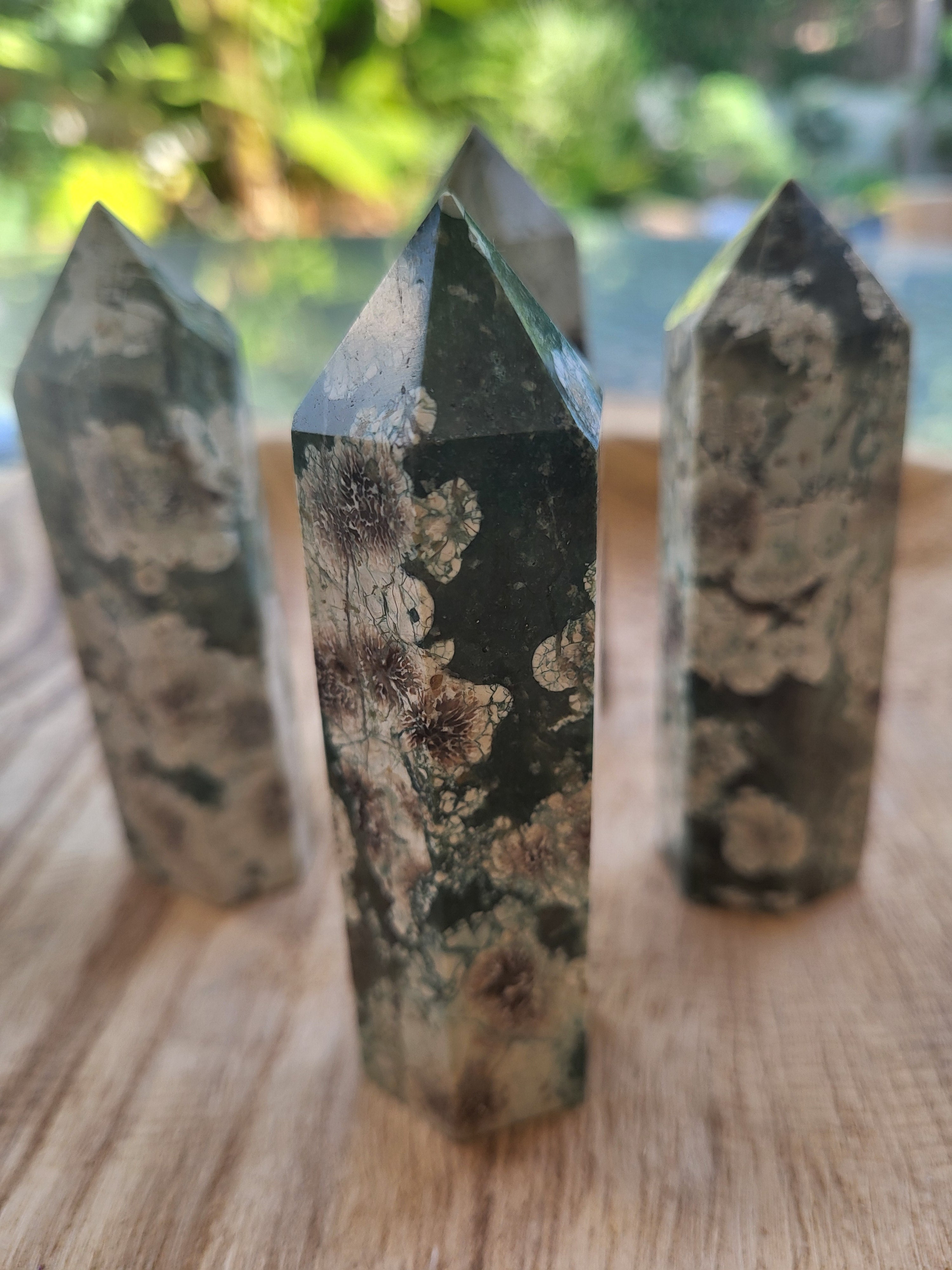 Punta de Flower Stone Natural
