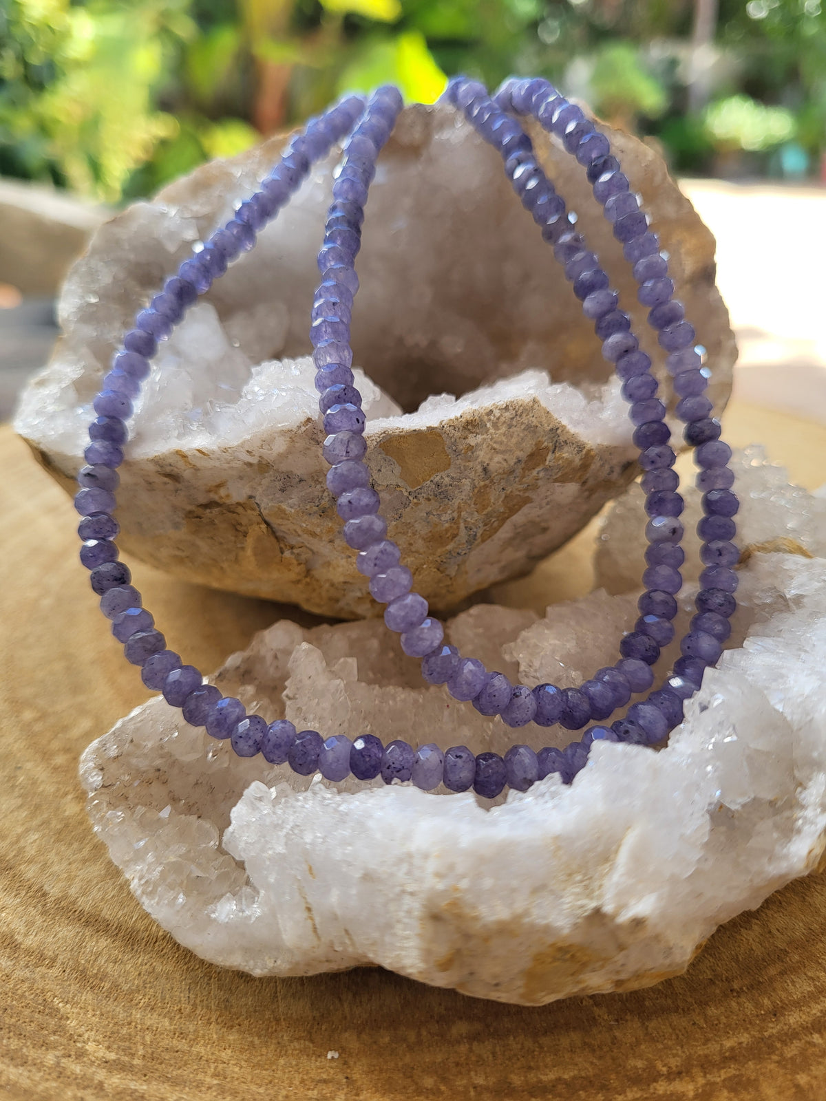 Gargantilla Jade Púrpura Facetada | Sabiduría, Intuición y Elevación Espiritual