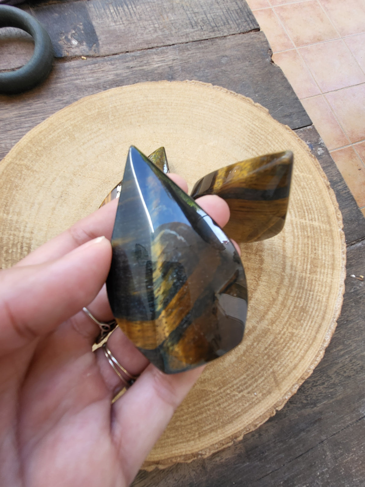 Llamas de Ojo de Tigre Natural