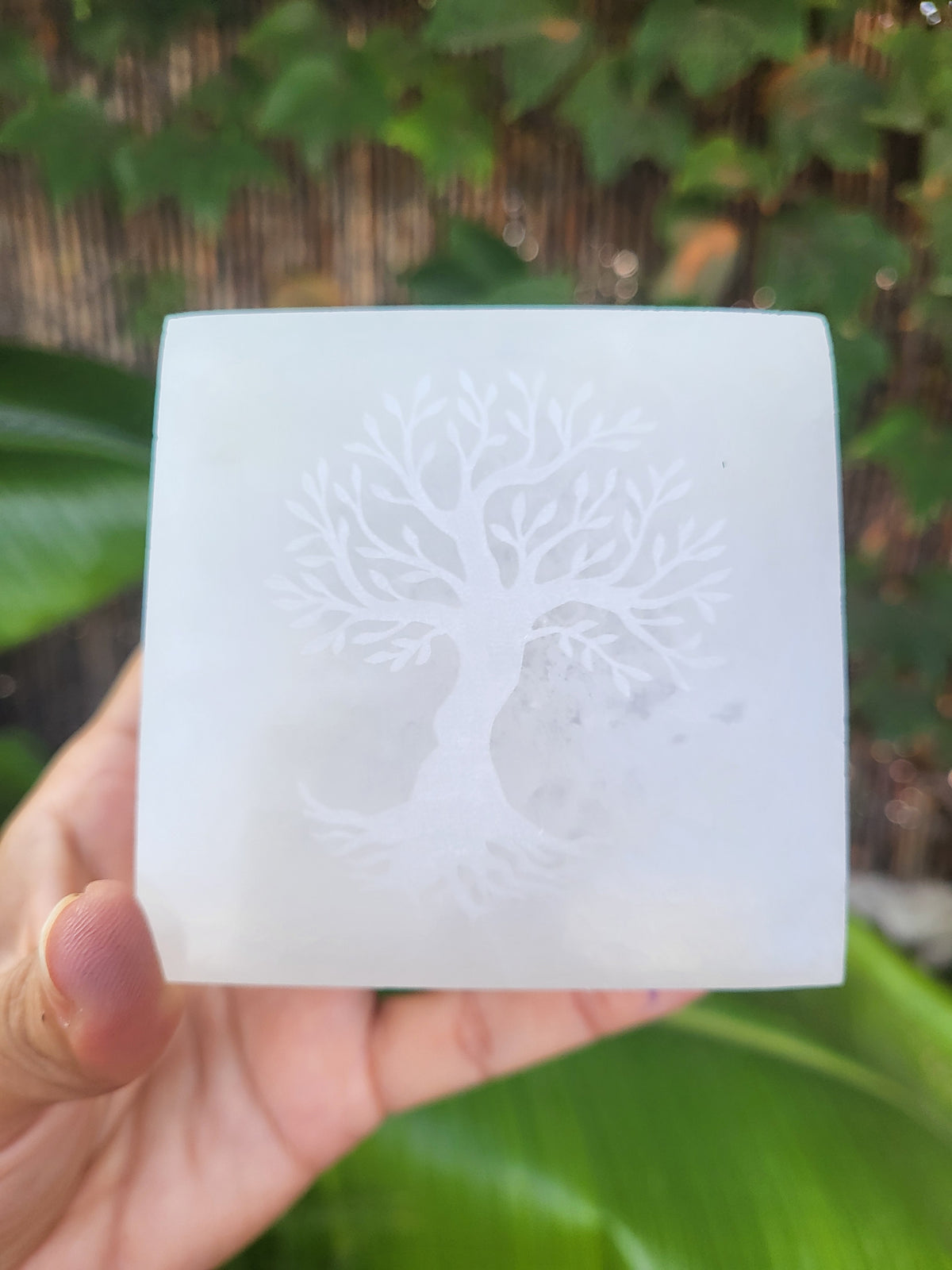 Joyero de Selenita 8 x 8 x 6 cm