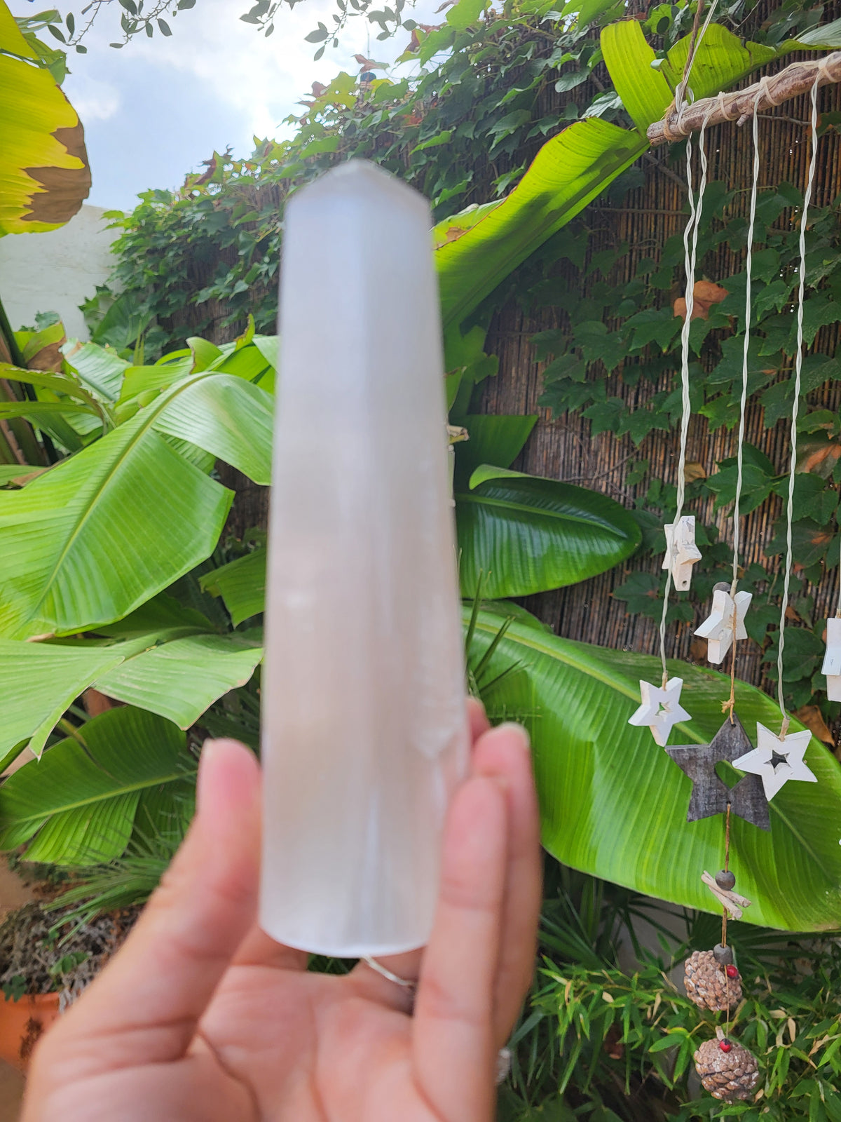 Obelisco de Selenita 15 cm