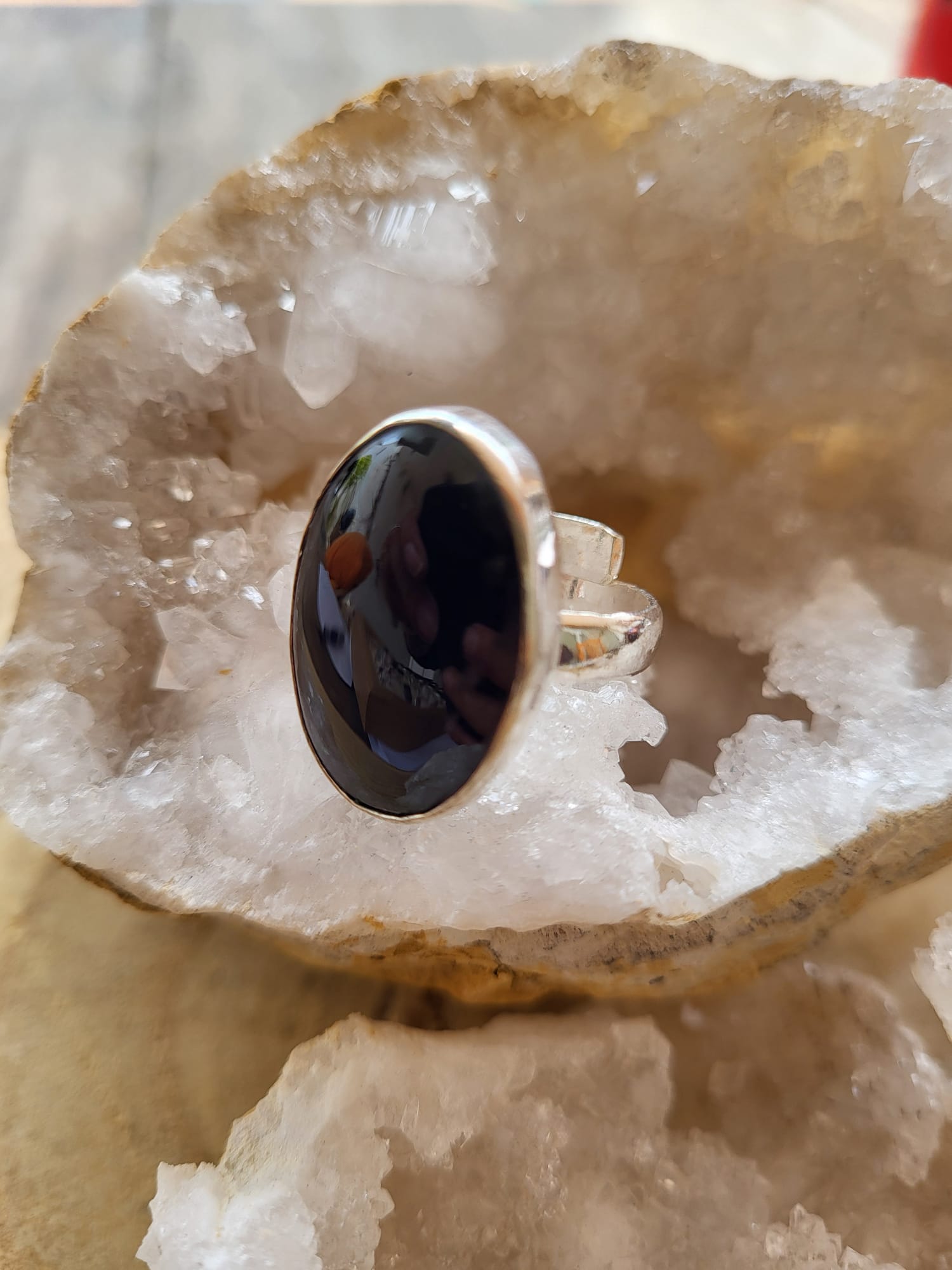 Anillo de Plata germana con Ónix Natural